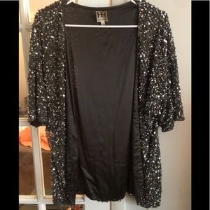 Haute Hippie Sequin Open Jacket